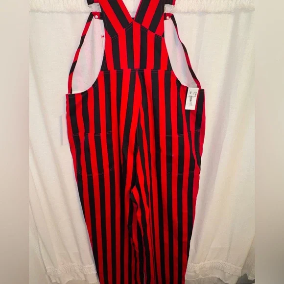 NWT University of Georgia Striped Game Bibs Overalls - Picture 10 of 10
